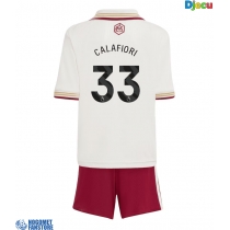 Arsenal Riccardo Calafiori #33 Rezervni Dres za djecu 2025-26 Kratak Rukav (+ Kratke hlače)